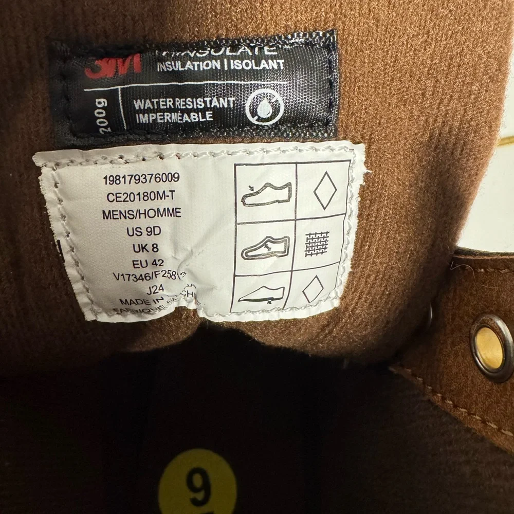Lands' End Men's Two-Tone Waterproof Duck Boots in Brown and Dark Brown